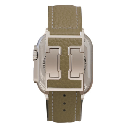 Lychee Leather Band For Apple Watch