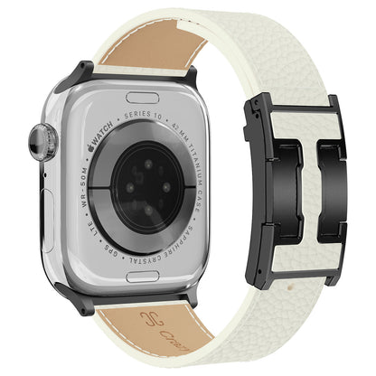 Lychee Leather Strap For Apple Watch