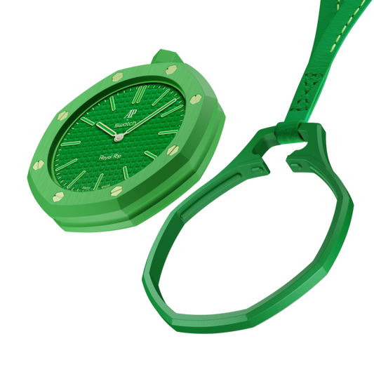 Luxury Leather Pendant Watch Holder Necklace