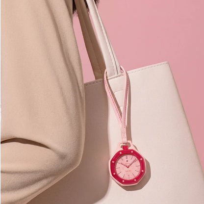 Luxury Leather Pendant Watch Holder Necklace