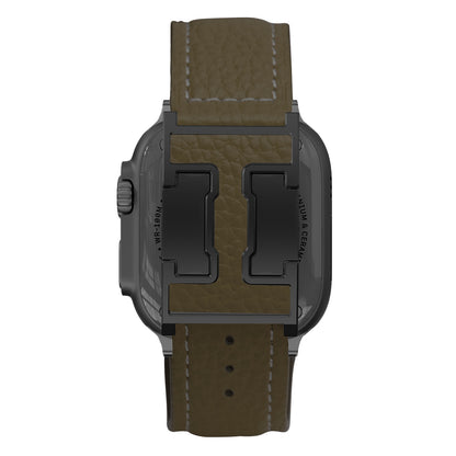 Lychee Leather Band For Apple Watch