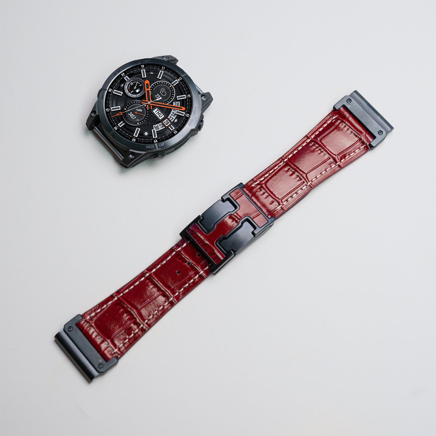 Garmin Watch Alligator Leather Band