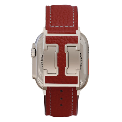 Lychee Leather Band For Apple Watch