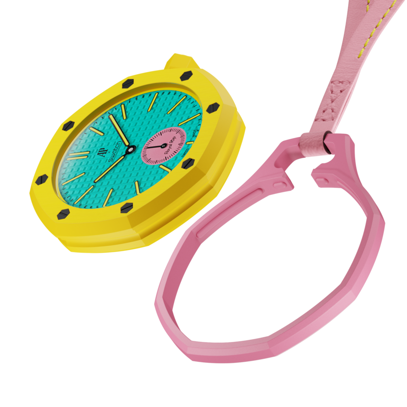 Luxury Leather Pendant Watch Holder Necklace