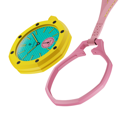 Luxury Leather Pendant Watch Holder Necklace