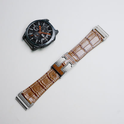Garmin Watch Alligator Leather Band