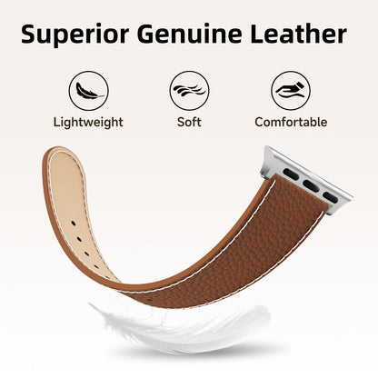 Lychee Leather Band For Apple Watch