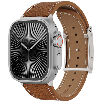Lychee Leather Band For Apple Watch