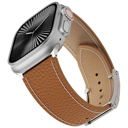 Lychee Leather Band For Apple Watch