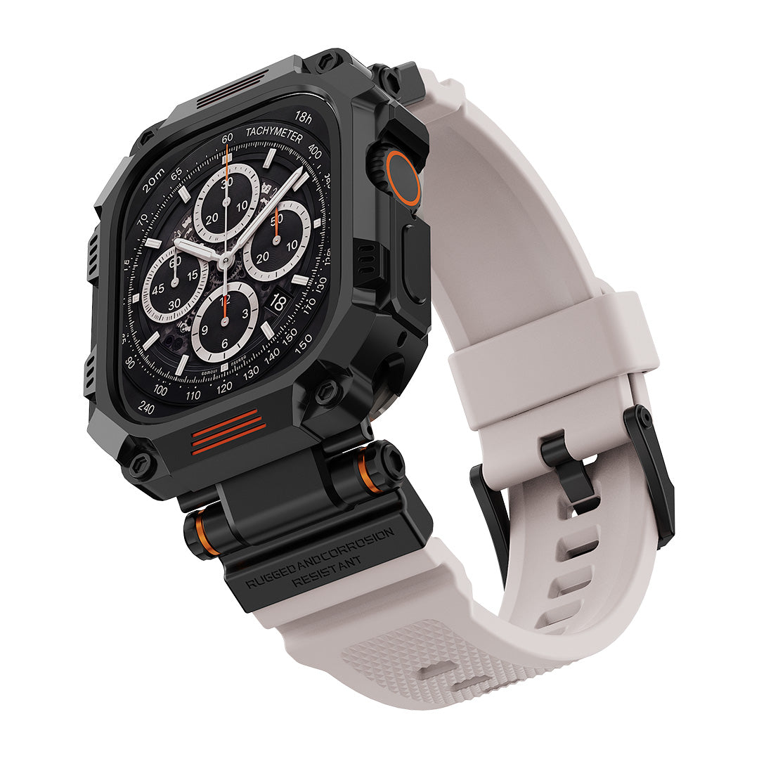 Titan Tactical Case & Silicone Band Set for Apple Watch