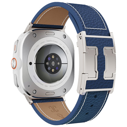 Lychee Leather Band For Samsung Galaxy Watch Ultra