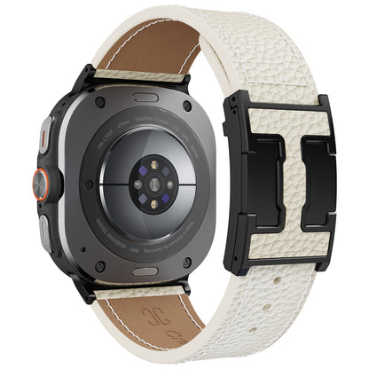 Lychee Leather Band For Samsung Galaxy Watch Ultra