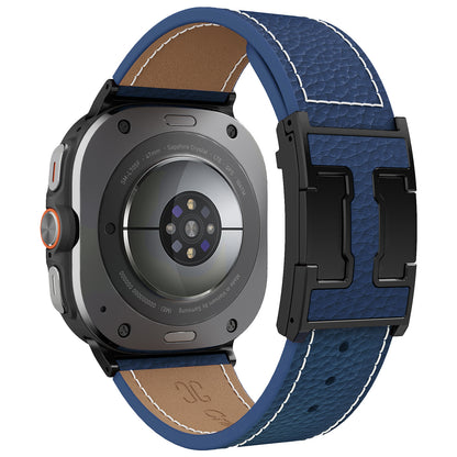 Lychee Leather Band For Samsung Galaxy Watch Ultra