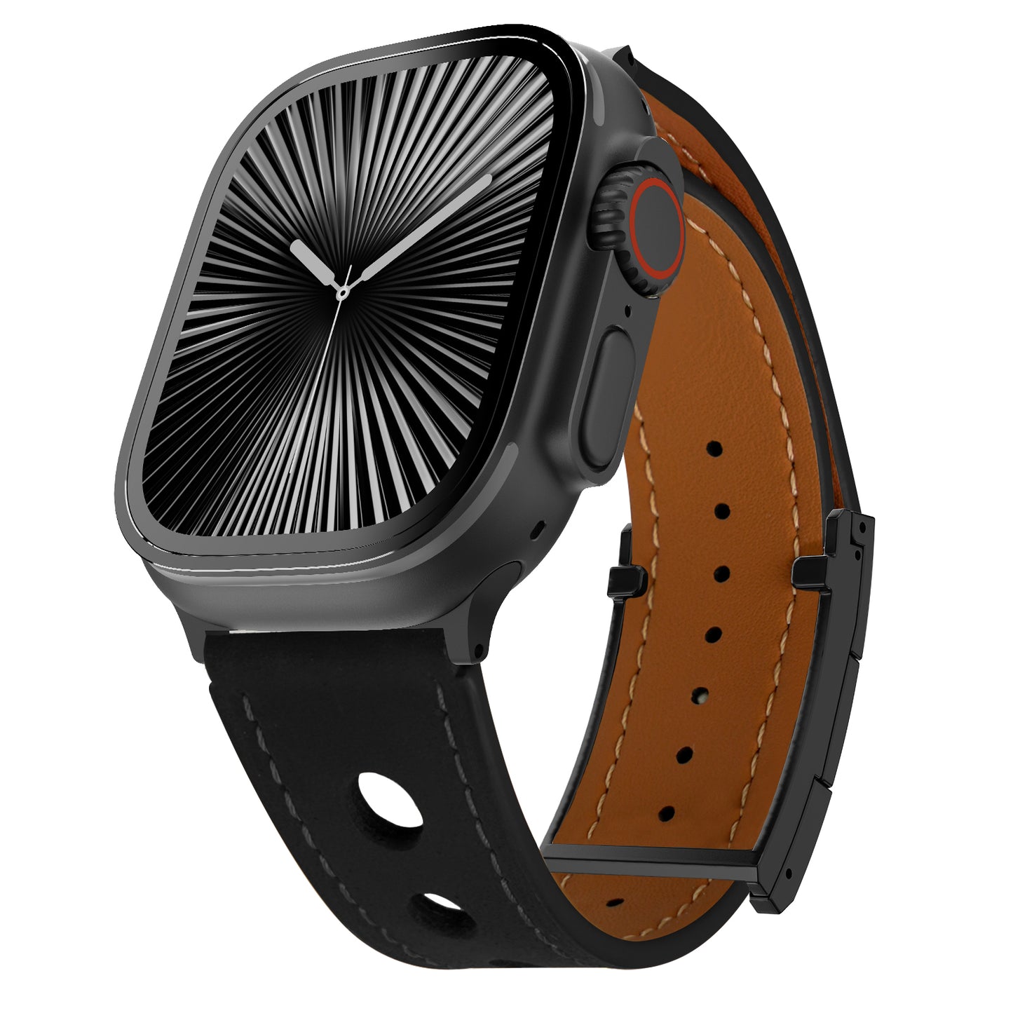 LX Leather Magnetic Buckle Band For Apple Watch