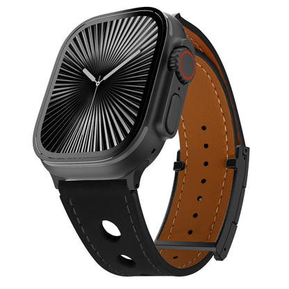 LX Leather Magnetic Buckle Band For Apple Watch