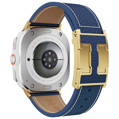 Lychee Leather Band For Samsung Galaxy Watch Ultra