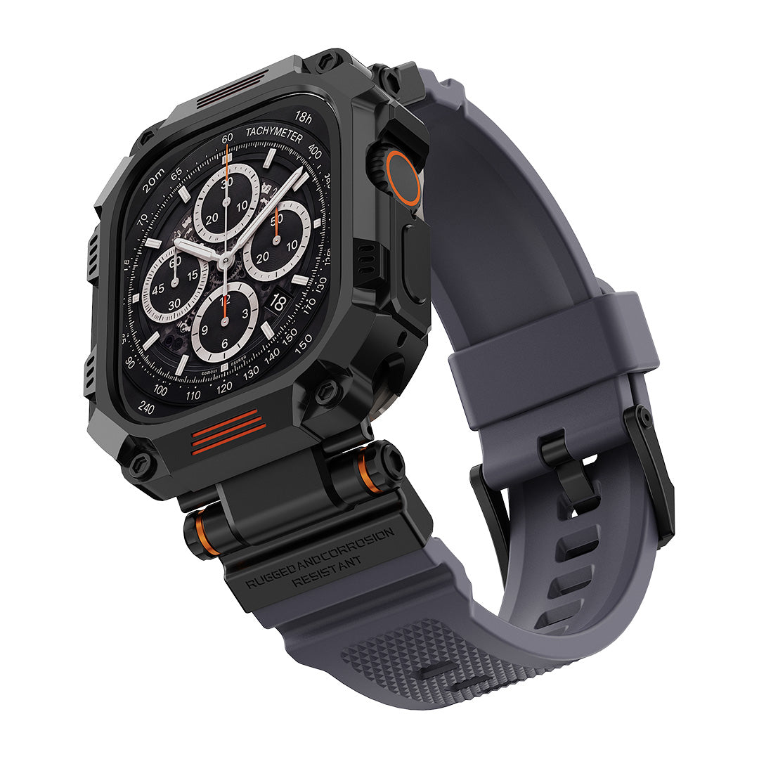 Titan Tactical Case & Silicone Band Set for Apple Watch
