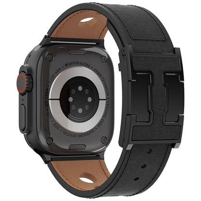 LX Leather Magnetic Buckle Band For Apple Watch