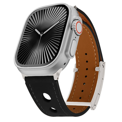 LX Leather Magnetic Buckle Band For Apple Watch