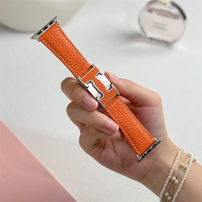 Lychee Leather Strap For Apple Watch