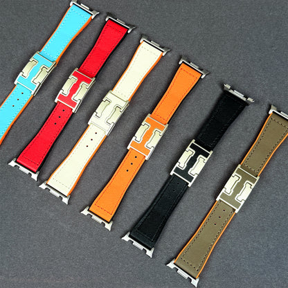 Leather & Silicone Magnetic Band For Samsung Galaxy Watch