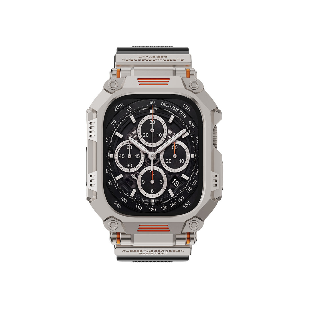 Titan Tactical Case & Silicone Band Set for Apple Watch