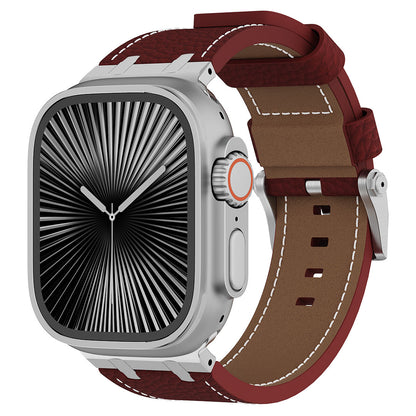 AP Lychee Leather Band For Apple Watch