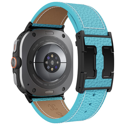 Lychee Leather Band For Samsung Galaxy Watch Ultra