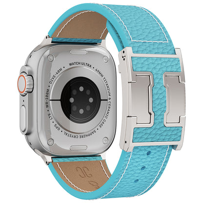 Lychee Leather Band For Apple Watch