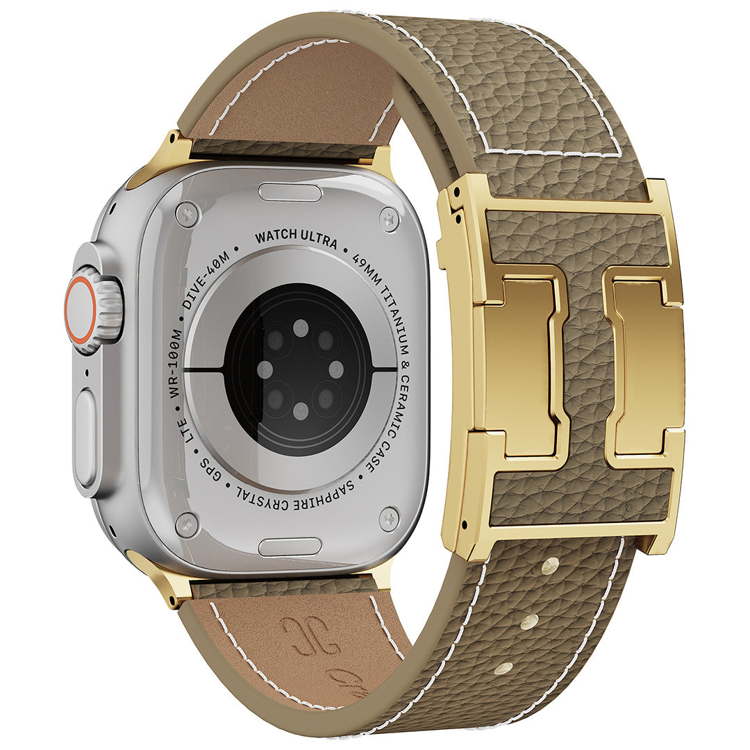 Lychee Leather Band For Apple Watch