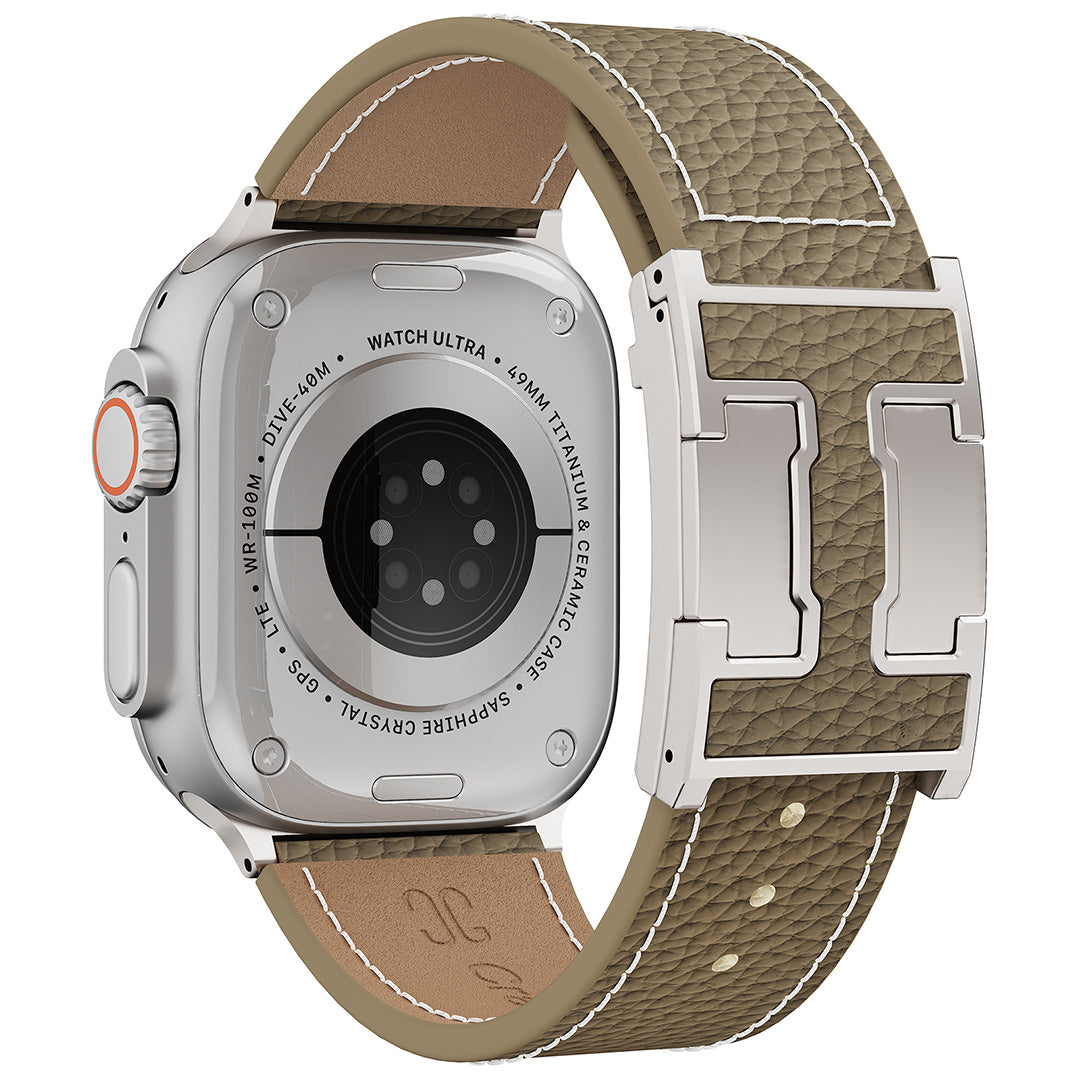 Lychee Leather Band For Apple Watch