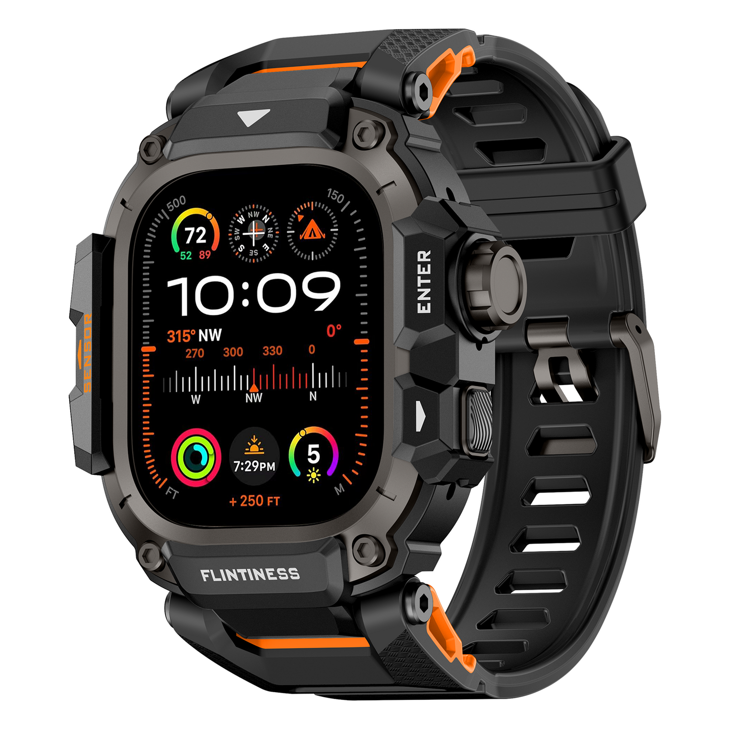 Fortress Case & Silicone Band for Apple Watch Ultra 49mm