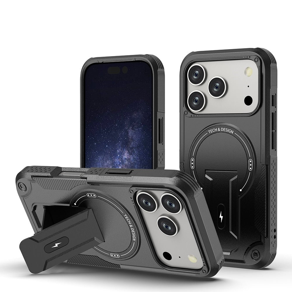 Magnetic Hidden Stand Case For iPhone