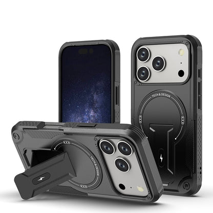 Magnetic Hidden Stand Case For iPhone