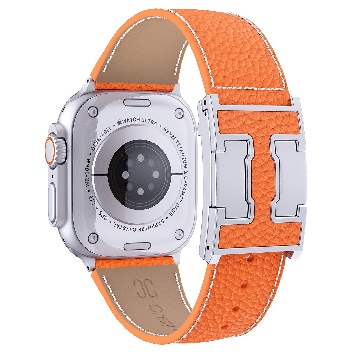 Lychee Leather Band For Apple Watch