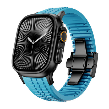 #Color_Glacier Blue Band-Black Buckle