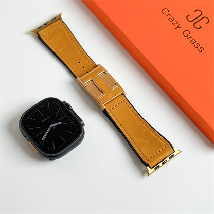 Leather Magnetic Buckle Band for Apple Watch