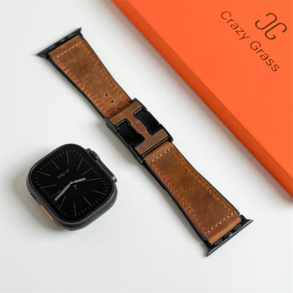 Leather Magnetic Buckle Band for Apple Watch