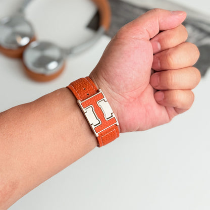 Lychee Leather Band For Apple Watch