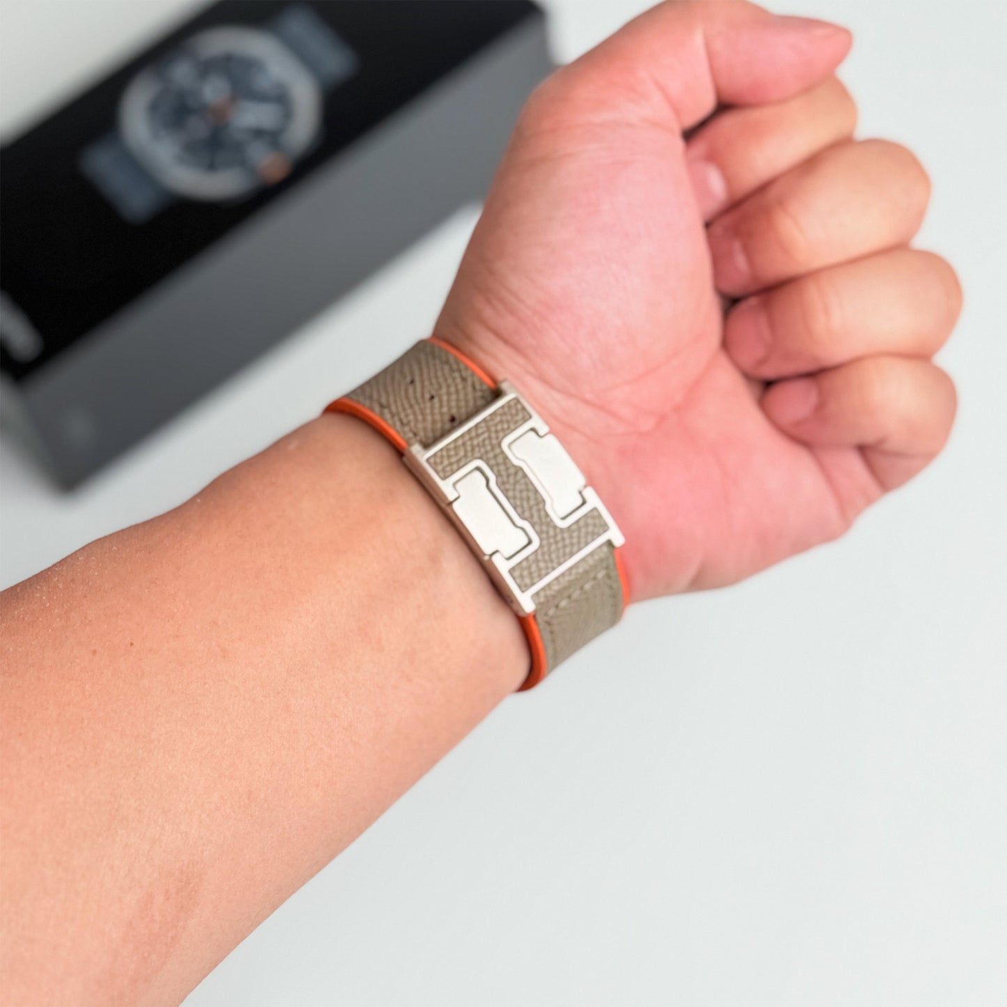 Magnetic Leather & Silicone Band For Samsung Galaxy Watch Ultra