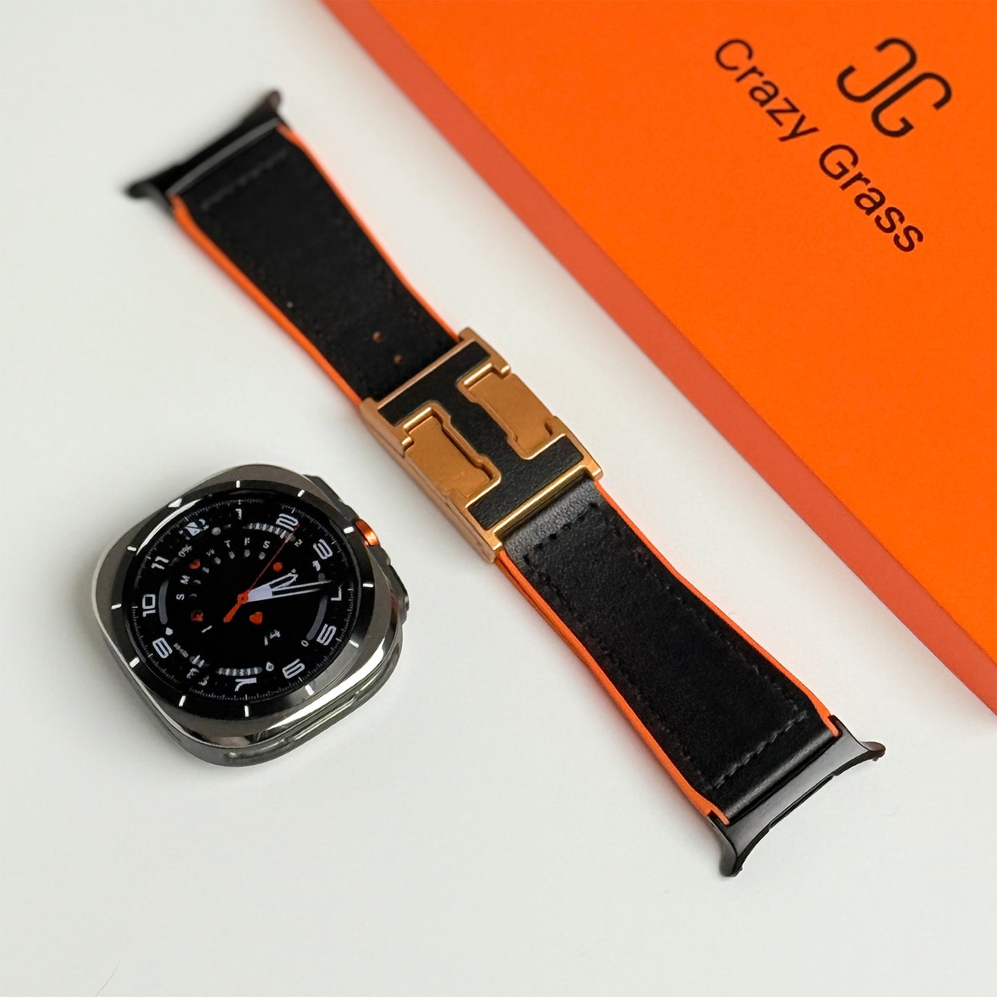 Magnetic Leather & Silicone Band For Samsung Galaxy Watch Ultra