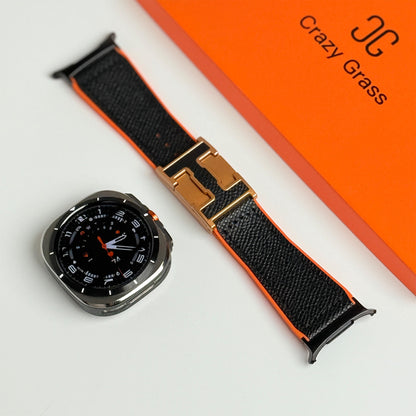 Magnetic Leather & Silicone Band For Samsung Galaxy Watch Ultra