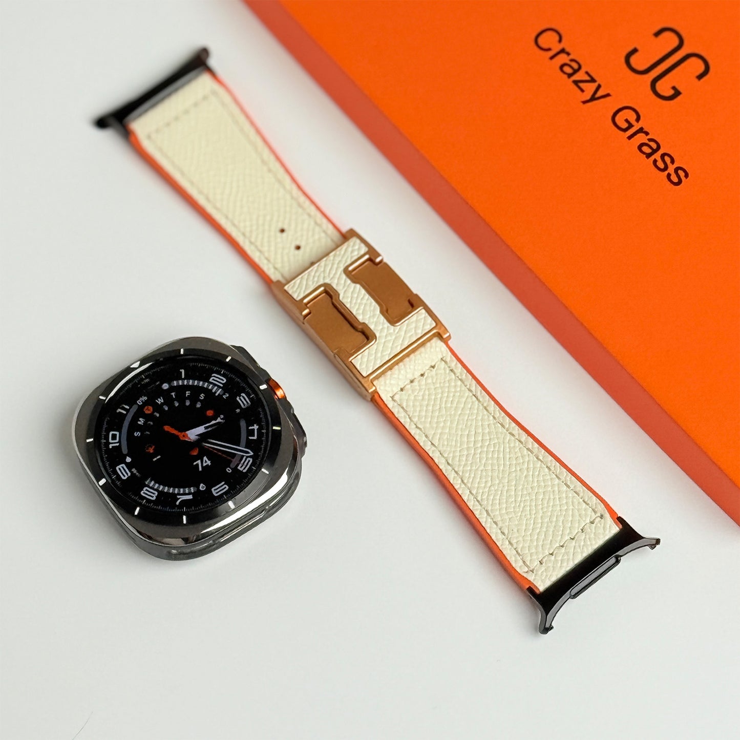 Magnetic Leather & Silicone Band For Samsung Galaxy Watch Ultra