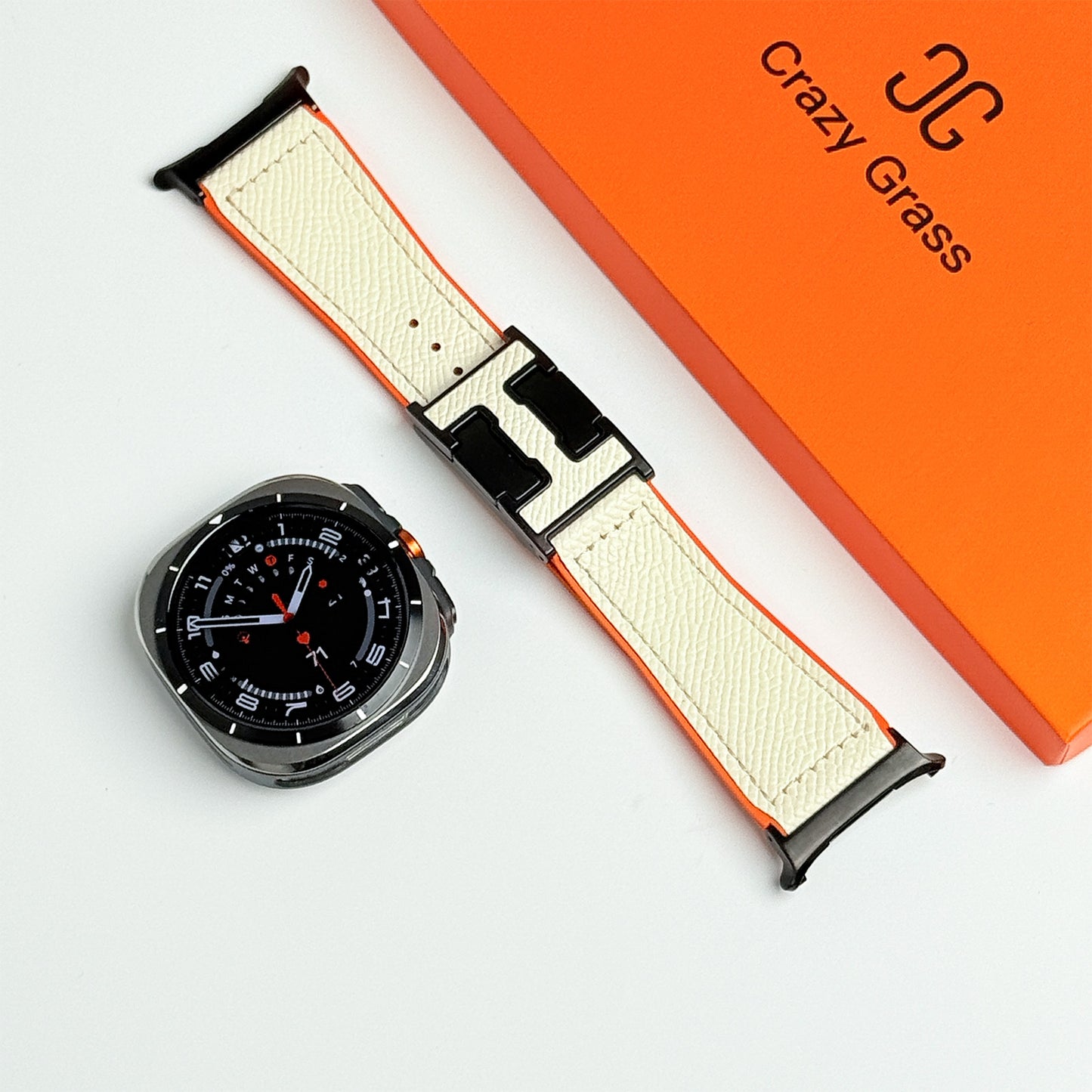 Magnetic Leather & Silicone Band For Samsung Galaxy Watch Ultra