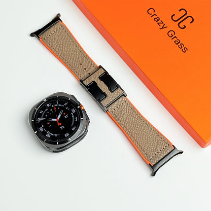 Magnetic Leather & Silicone Band For Samsung Galaxy Watch Ultra