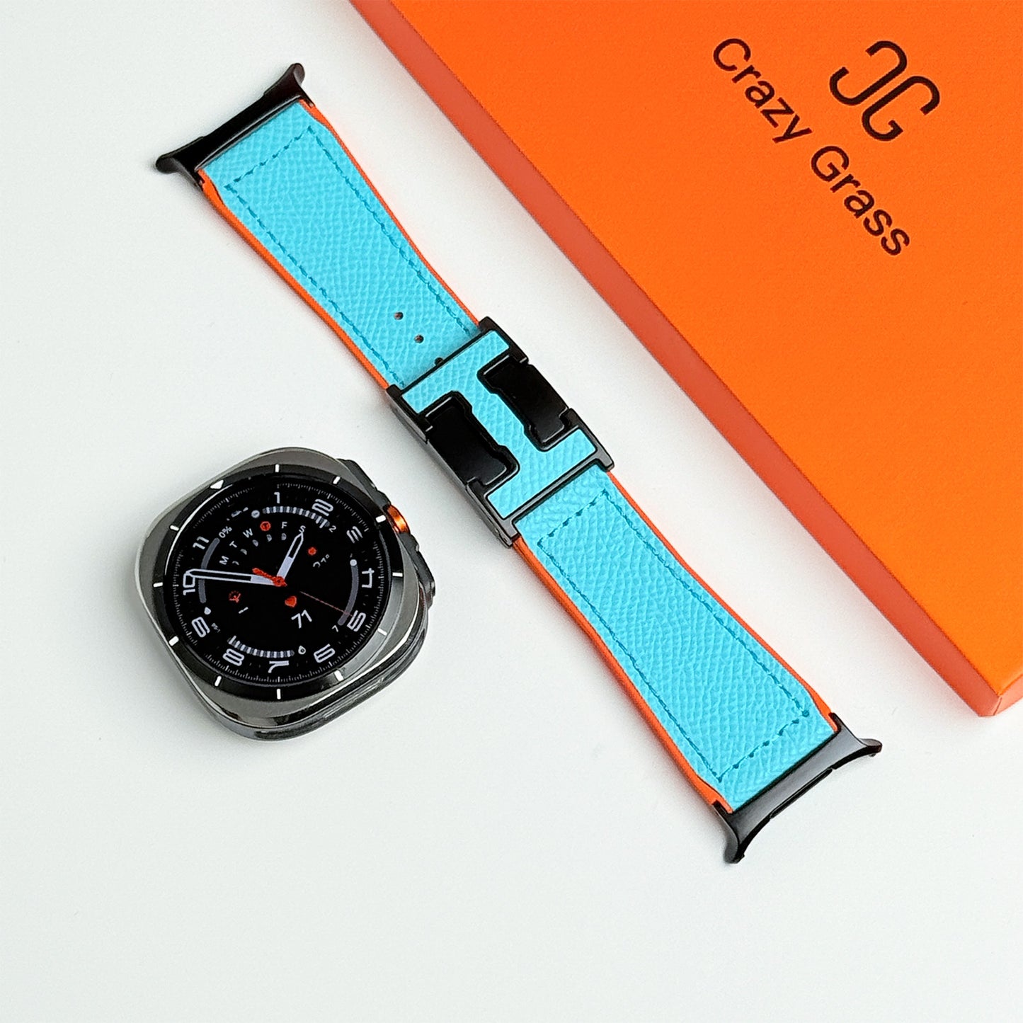 Magnetic Leather & Silicone Band For Samsung Galaxy Watch Ultra