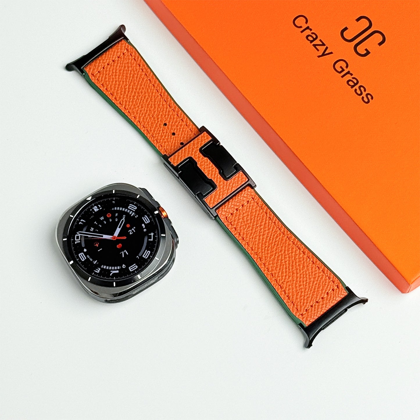 Magnetic Leather & Silicone Band For Samsung Galaxy Watch Ultra