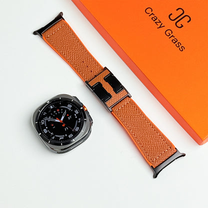 Magnetic Leather & Silicone Band For Samsung Galaxy Watch Ultra