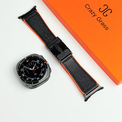 Magnetic Leather & Silicone Band For Samsung Galaxy Watch Ultra