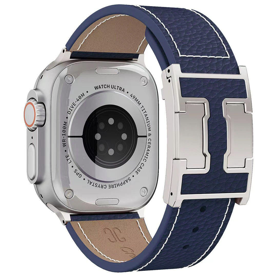 Litschi-Lederarmband für Apple Watch